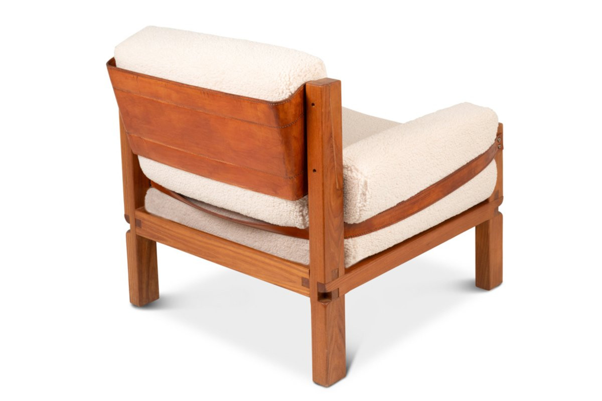 Pierre Chapo. Paire de fauteuils en orme. Années 1970. LS6493B2809M-photo-4