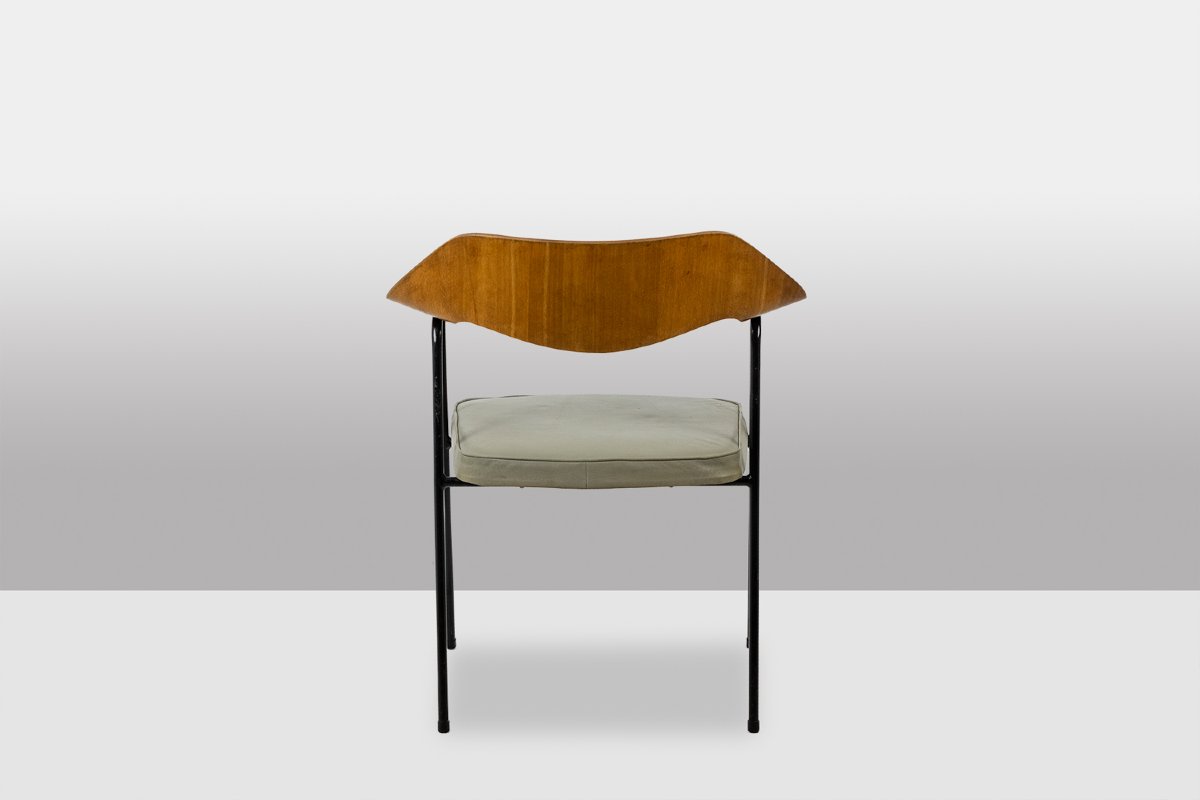 Robin Day. Fauteuil de bureau en bois thermoformé. Airborne vers 1950-60. LS6514405-photo-1