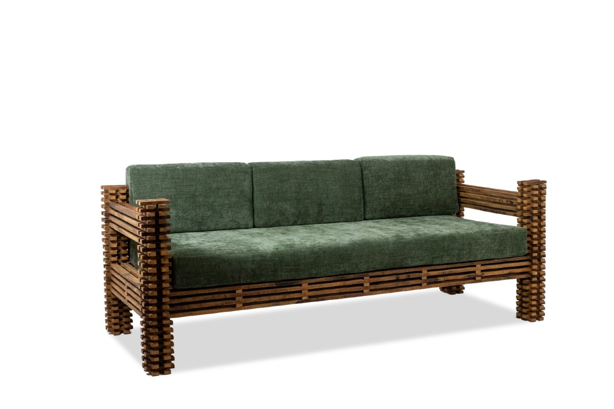 'kapla' 3-seater Sofa Or Wall-mounted Bench. 1960s. Ls6551