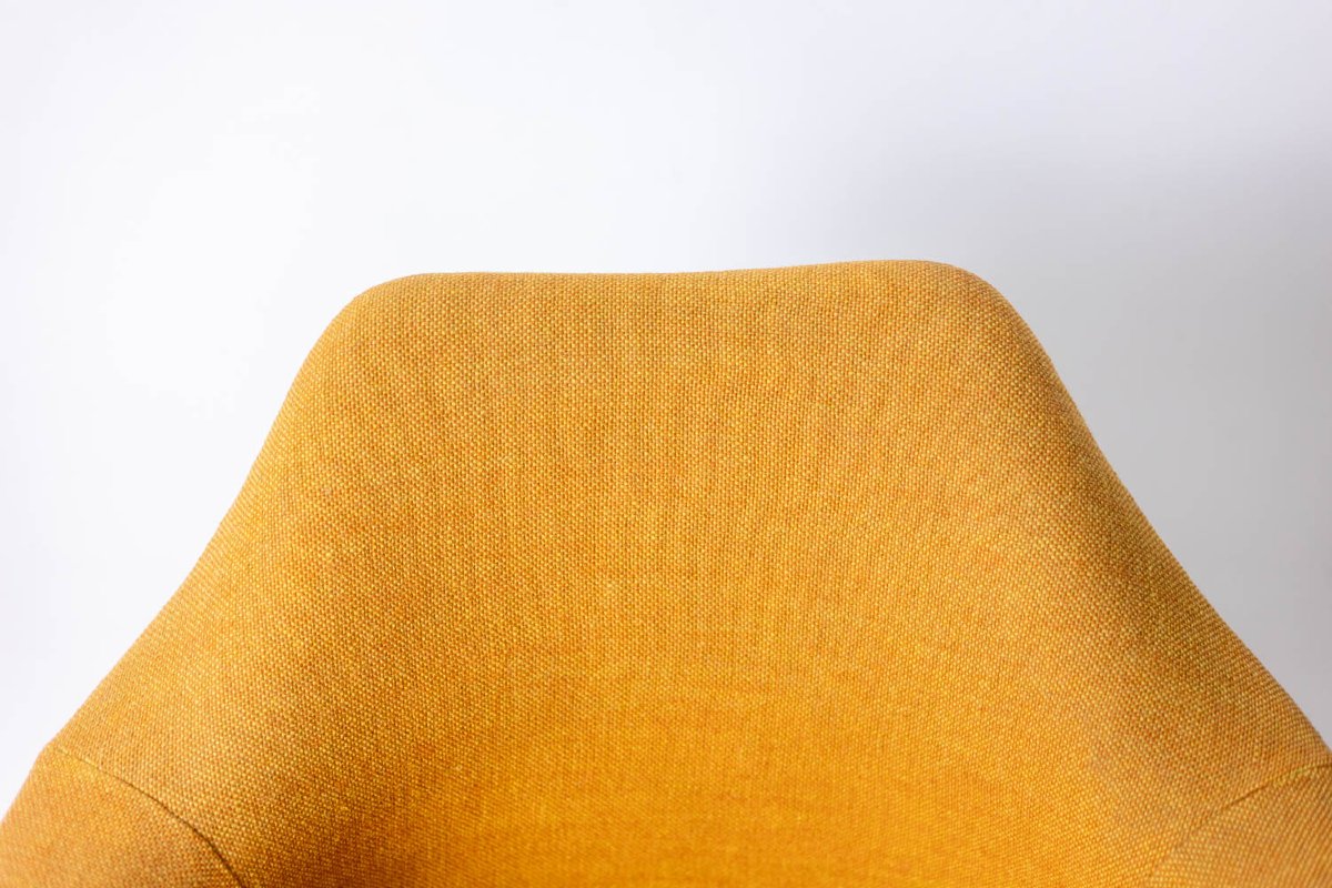 Eero Saarinen pour Knoll. Fauteuil 'Tulipe' jaune safran. Circa 1960-70 LS6555609P-photo-4