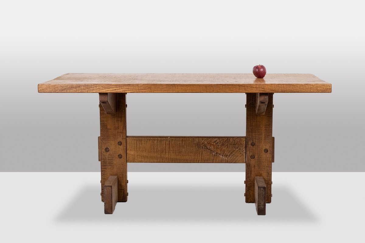Officina Rivadossi, Brutalist-style Table And 4 Chairs. Italy, Circa 1970 Ls65692309p-photo-3