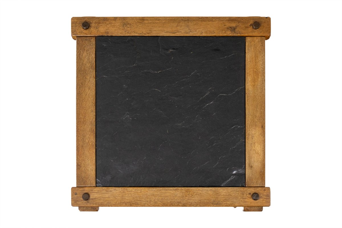 Pair Of Brutalist Coffee Tables In Oak And Slate. Circa 1960. Ls66021256/2p-photo-4