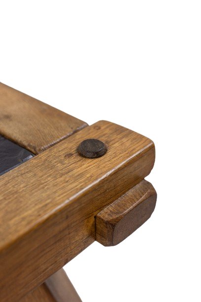 Pair Of Brutalist Coffee Tables In Oak And Slate. Circa 1960. Ls66021256/2p-photo-6