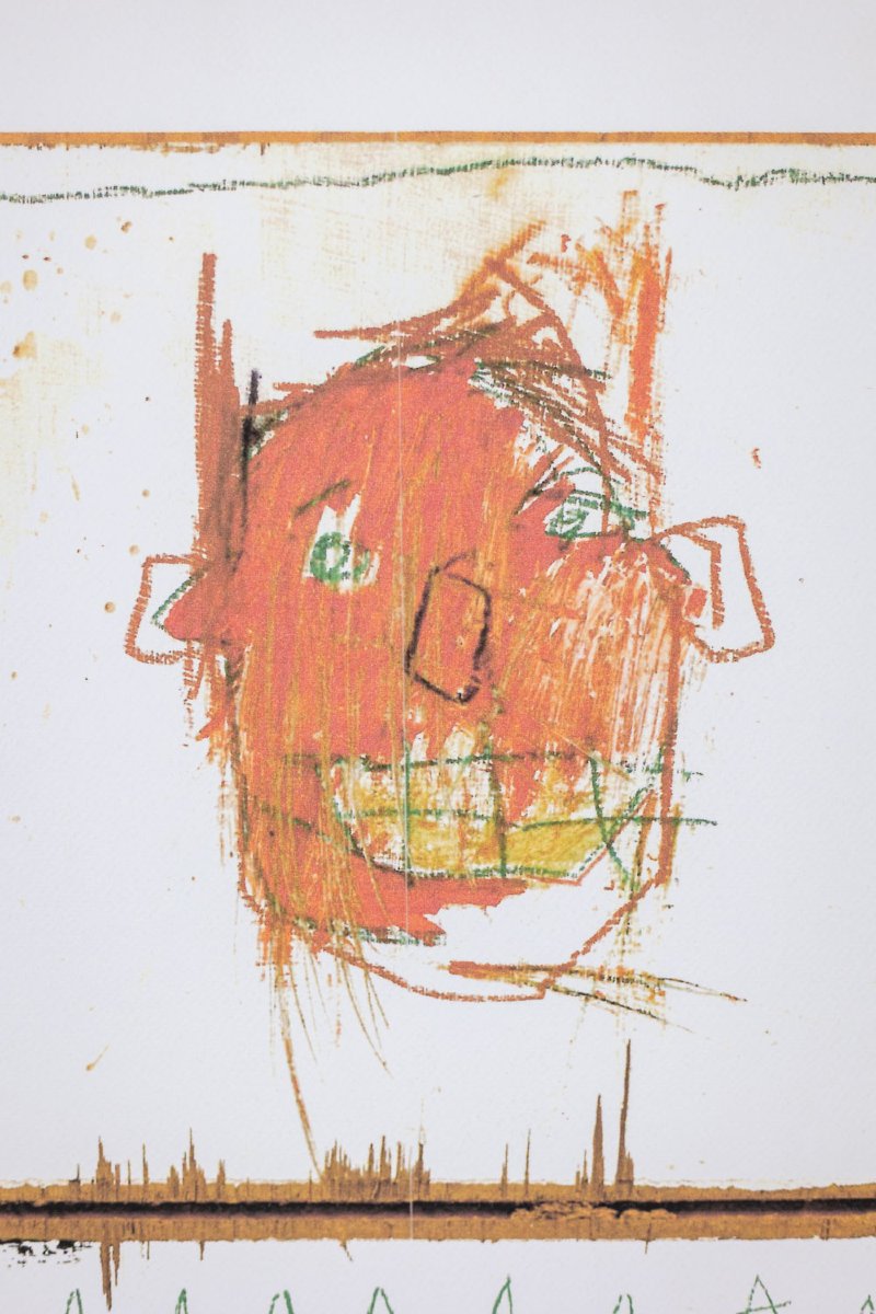 Jean-michel Basquiat. Numbered Color Silkscreen Print. 1990s. Ls6633a80/1-photo-4