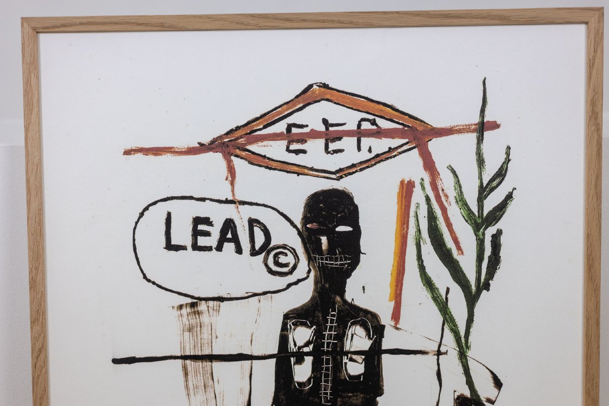 Jean-michel Basquiat. Numbered Color Silkscreen Print. 1990s. Ls6633b89/1-photo-2