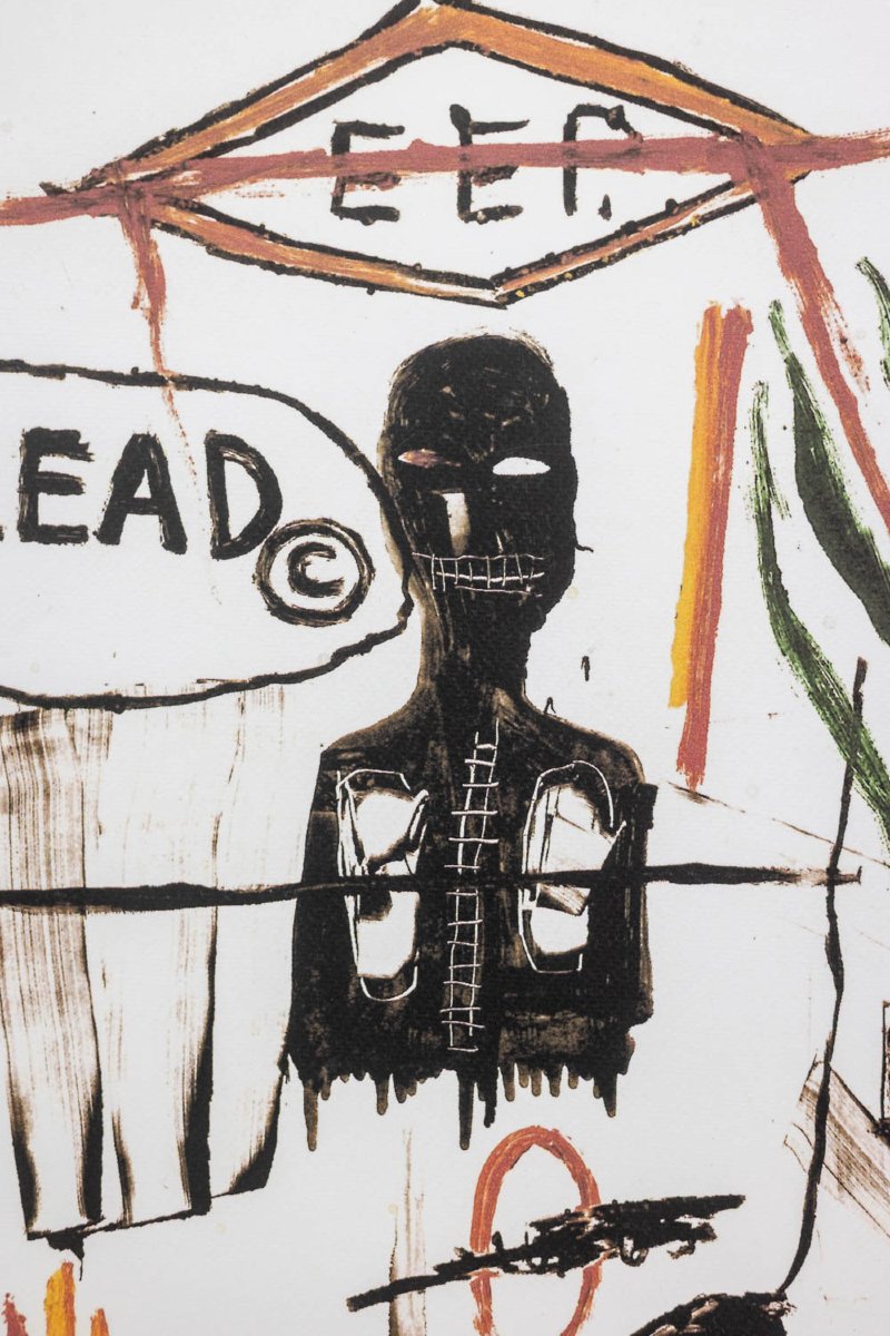 Jean-michel Basquiat. Numbered Color Silkscreen Print. 1990s. Ls6633b89/1-photo-3