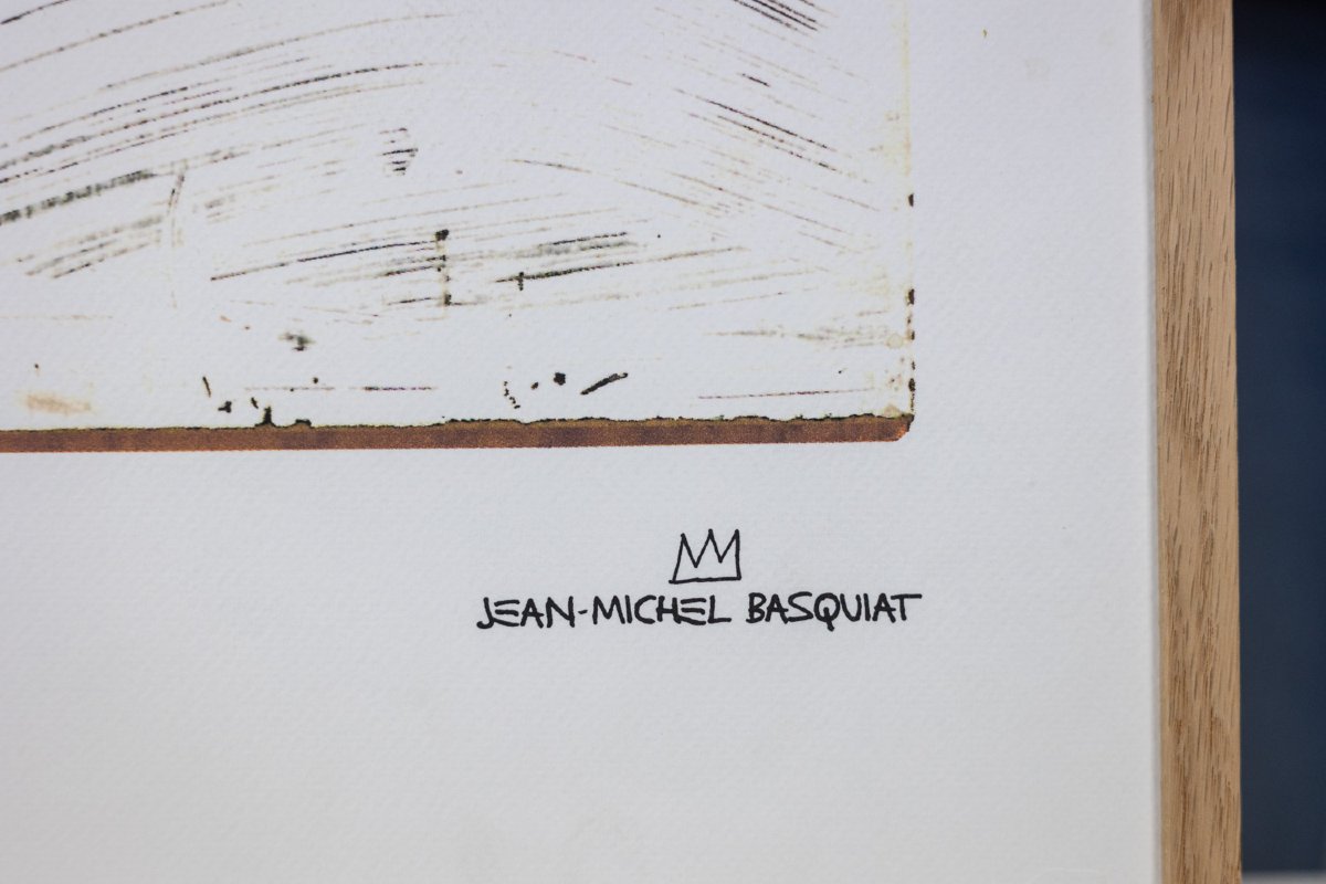 Jean-michel Basquiat. Numbered Color Silkscreen Print. 1990s. Ls6633b89/1-photo-2