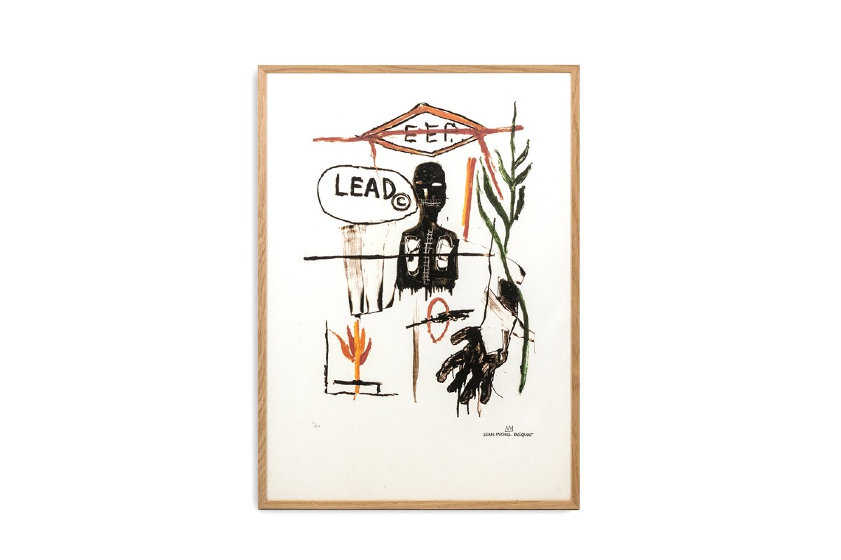 Jean-michel Basquiat. Numbered Color Silkscreen Print. 1990s. Ls6633b89/1
