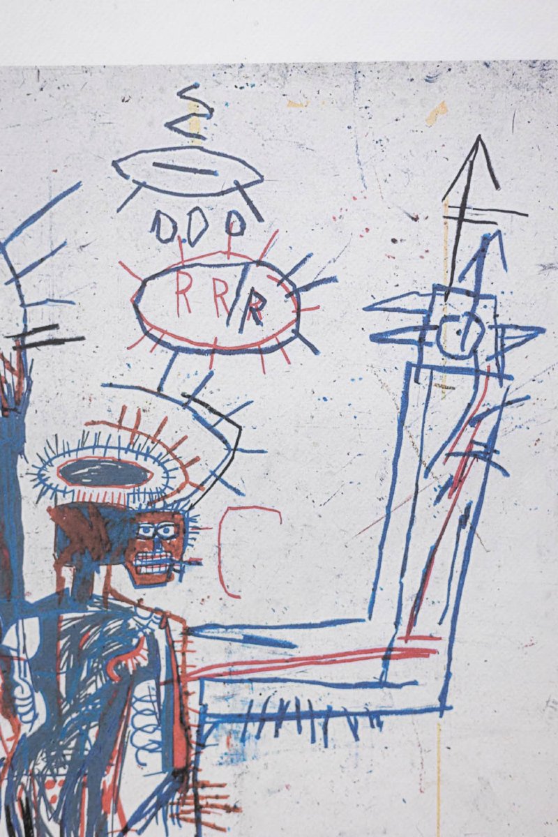 Jean-michel Basquiat. Numbered Color Silkscreen Print. 1990s. Ls6633c88/1-photo-4