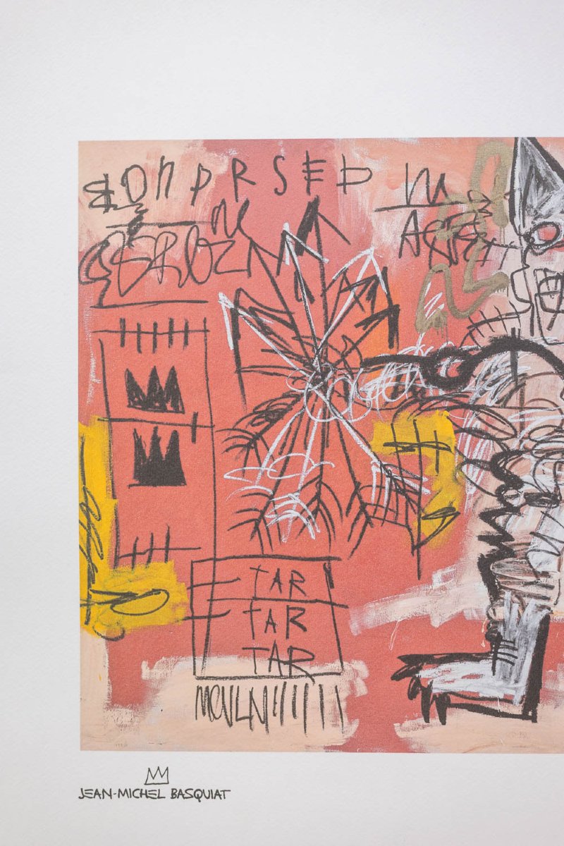 Jean-Michel Basquiat. Sérigraphie en couleurs numérotée. Années 1990. LS6633i82/1-photo-2