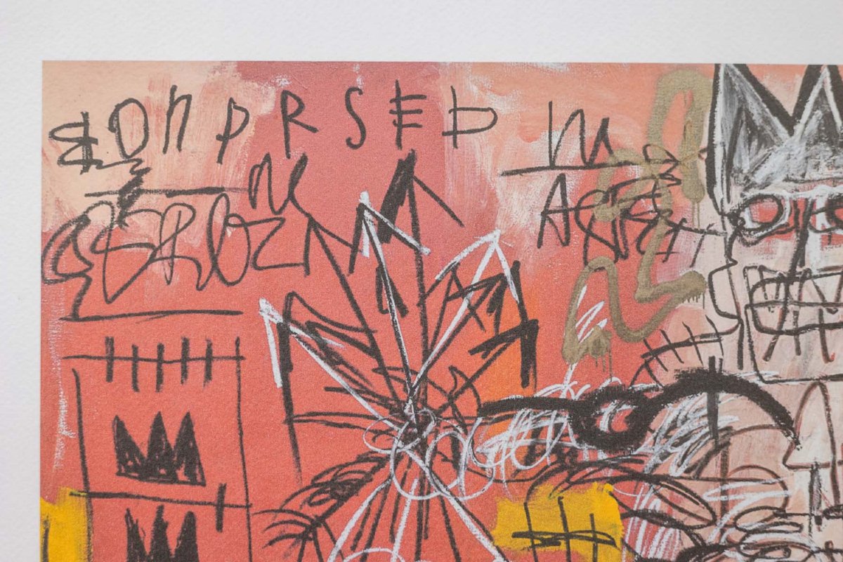 Jean-Michel Basquiat. Sérigraphie en couleurs numérotée. Années 1990. LS6633i82/1-photo-3