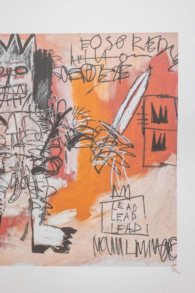 Jean-Michel Basquiat. Sérigraphie en couleurs numérotée. Années 1990. LS6633i82/1-photo-2