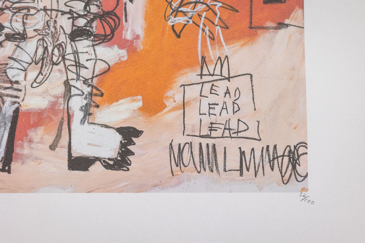 Jean-Michel Basquiat. Sérigraphie en couleurs numérotée. Années 1990. LS6633i82/1-photo-3