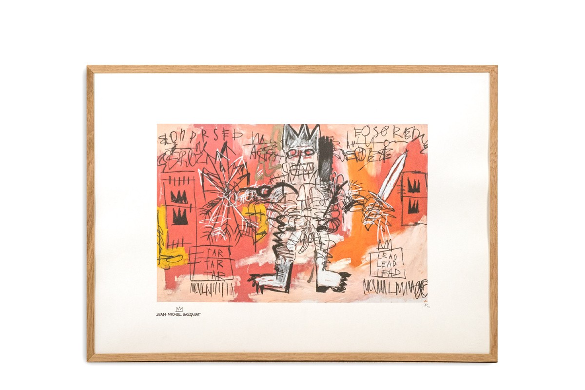 Jean-Michel Basquiat. Sérigraphie en couleurs numérotée. Années 1990. LS6633i82/1