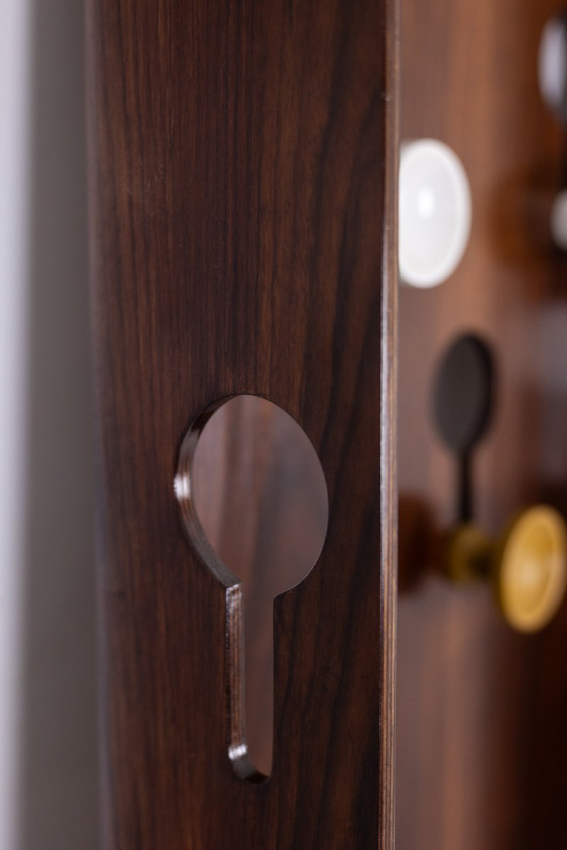 Carlo Di Carli. Coat Rack In Rosewood Veneer. 1960s. Ls6293809/2p-photo-2