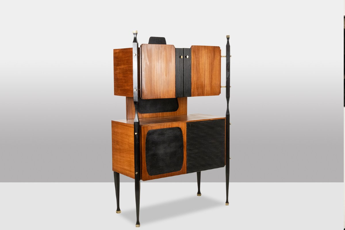 Pair Of Italian Teak Veneer Cabinets. 1960s. Ls65632009/2p-photo-3