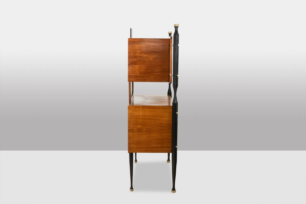Pair Of Italian Teak Veneer Cabinets. 1960s. Ls65632009/2p-photo-1