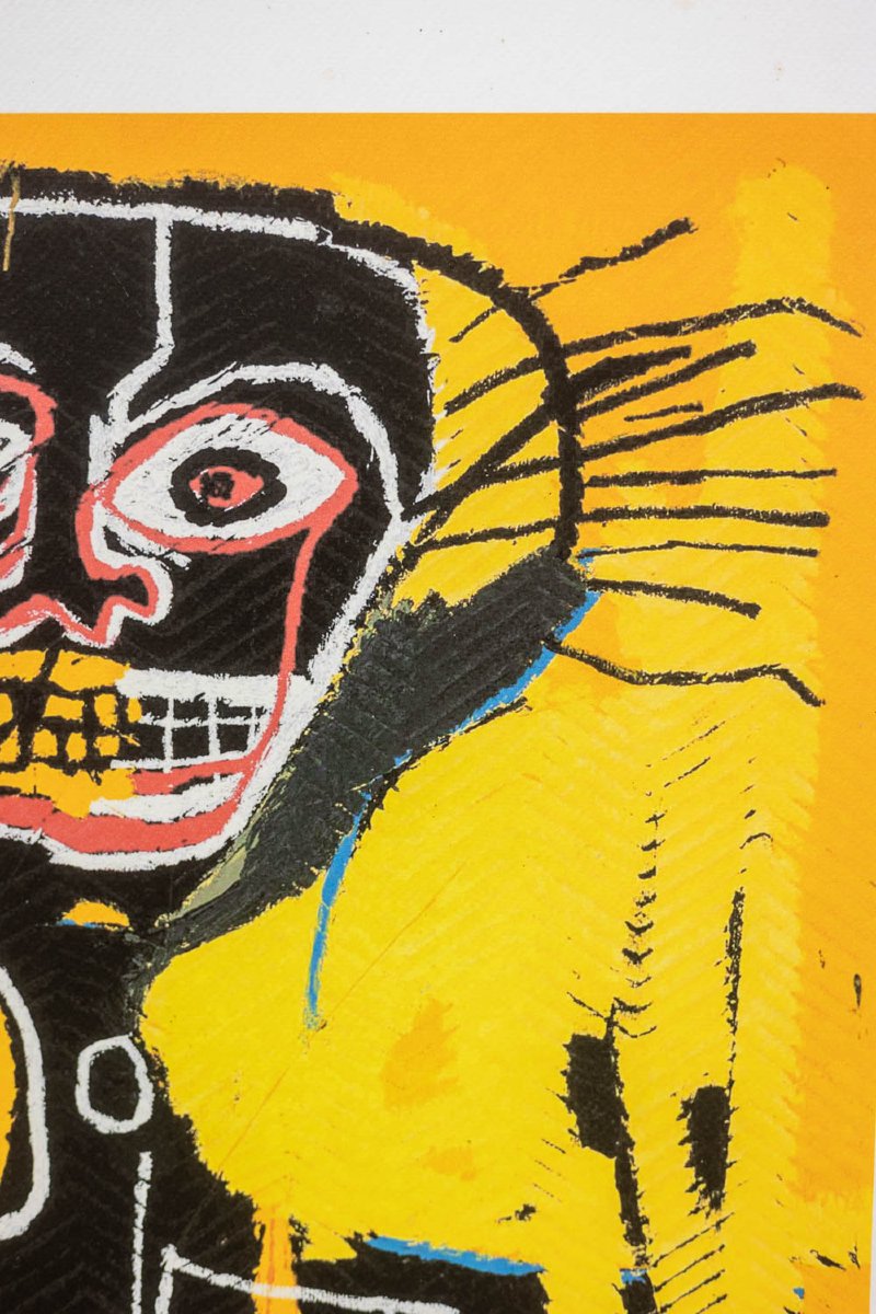 Jean-michel Basquiat. Numbered Color Silkscreen Print. 1990s. Ls6633j81/1-photo-3