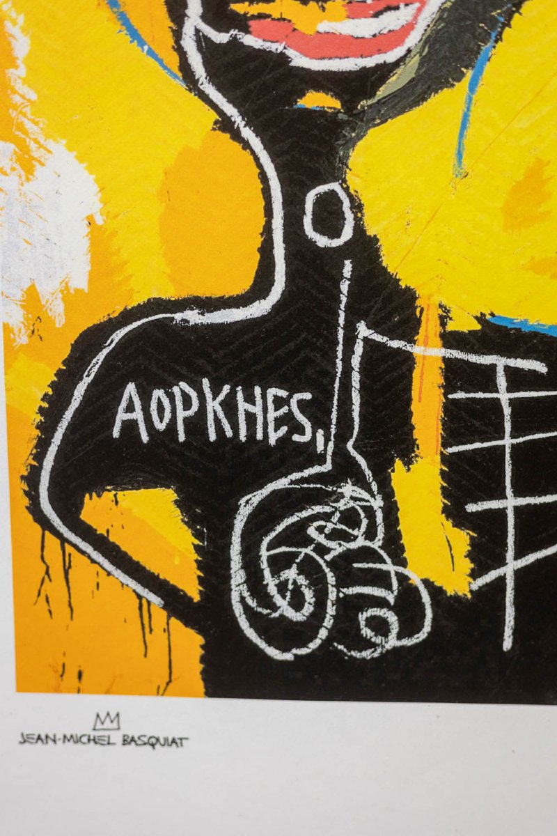 Jean-michel Basquiat. Numbered Color Silkscreen Print. 1990s. Ls6633j81/1-photo-4