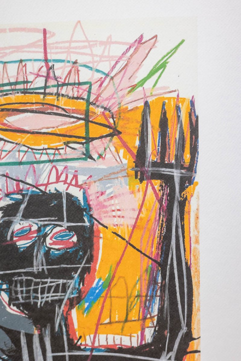 Jean-michel Basquiat. Numbered Color Silkscreen Print. 1990s. Ls6633k80/1-photo-2