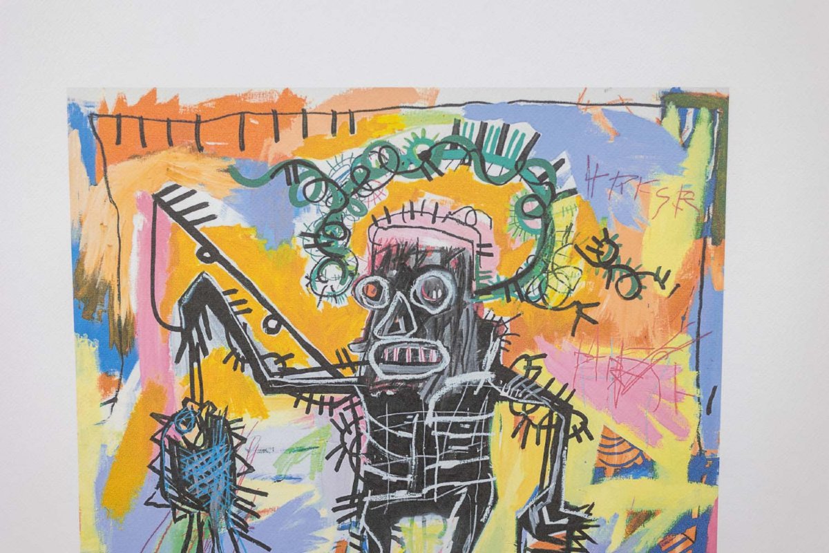 Jean-michel Basquiat. Numbered Color Silkscreen Print. 1990s. Ls6633l82/1-photo-2