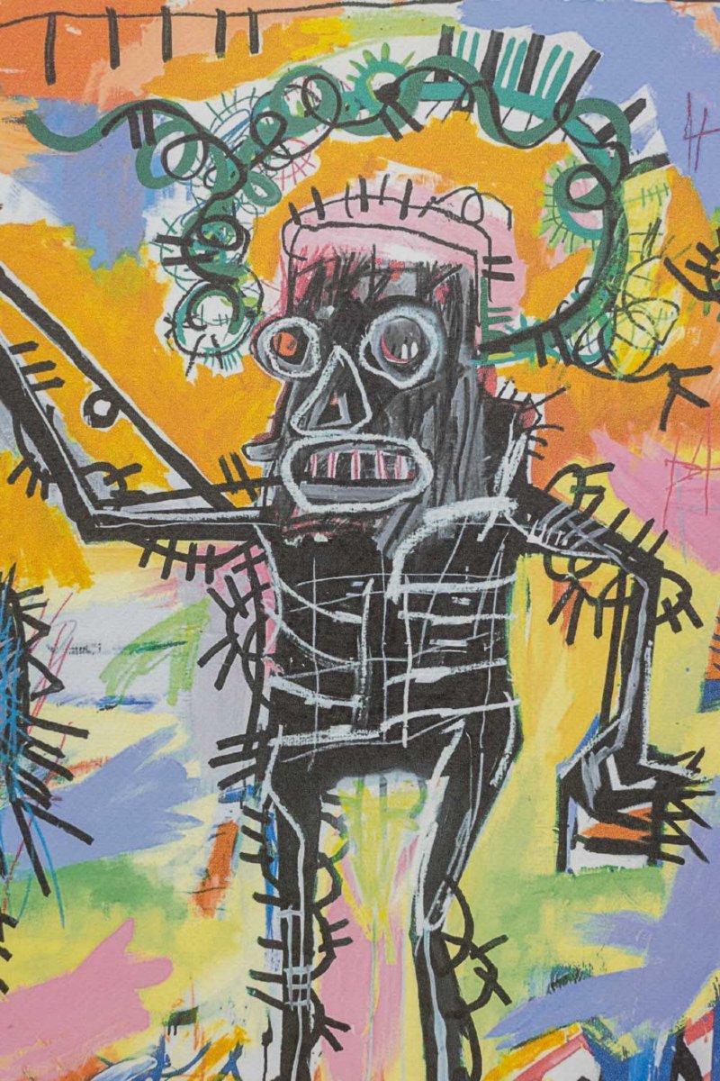 Jean-michel Basquiat. Numbered Color Silkscreen Print. 1990s. Ls6633l82/1-photo-3