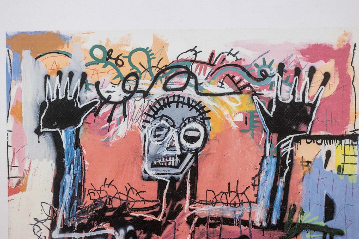 Jean-michel Basquiat. Numbered Color Silkscreen Print. 1990s. Ls6633m84/1-photo-2
