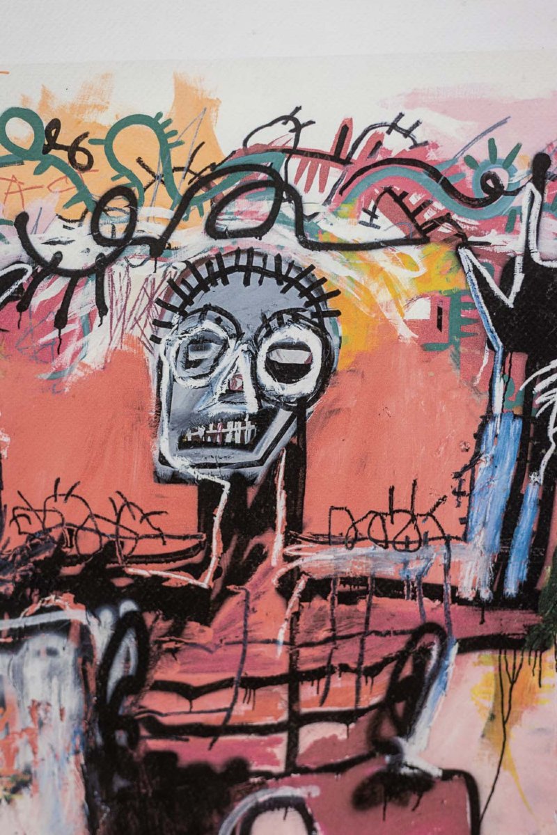 Jean-michel Basquiat. Numbered Color Silkscreen Print. 1990s. Ls6633m84/1-photo-3