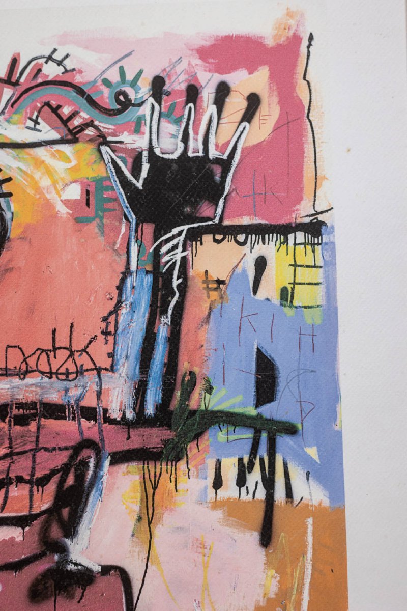 Jean-michel Basquiat. Numbered Color Silkscreen Print. 1990s. Ls6633m84/1-photo-4