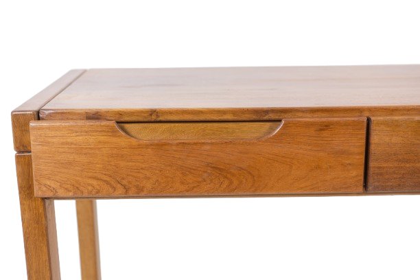 Flat Desk With Elm Wood Base, 6 Drawers On The Front. 1970s Ls65081357-photo-3