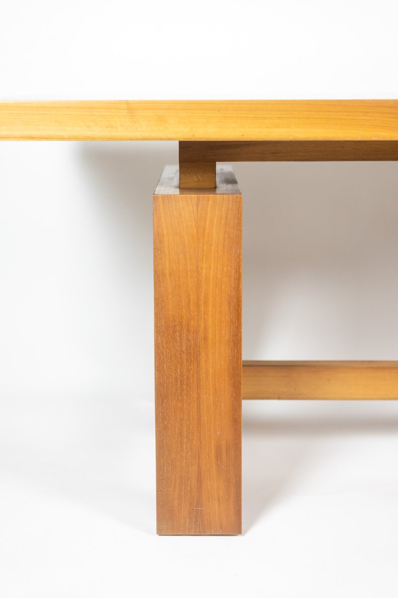 Light Cherry Wood Varnished Desk. 1970s Ls6579308-photo-2