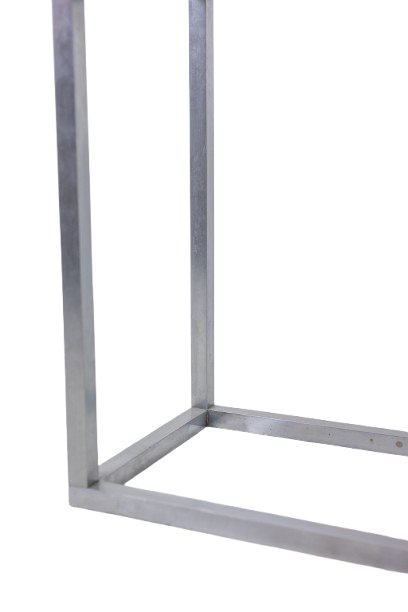 Maison Jansen. Brushed Aluminum Console With Eglomized Glass Top. 1970 Ls6176405-photo-5