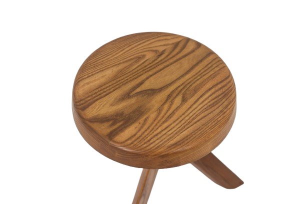Pierre Chapo S31 Stool In Natural Elm. 1980s Ls6596/1-photo-3