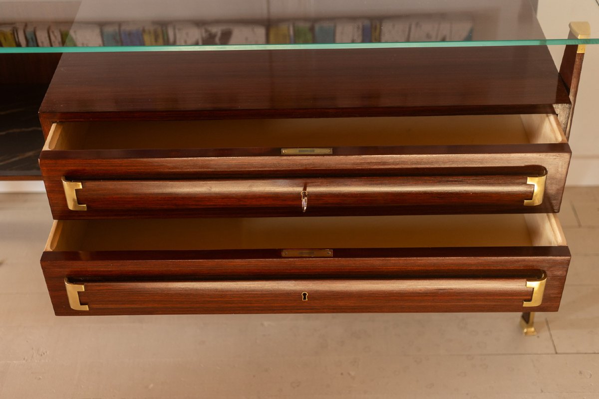 Chest Of Drawers, Or Sideboard, In Rosewood. Italian Work, 1960s. Ls66231544m-photo-4