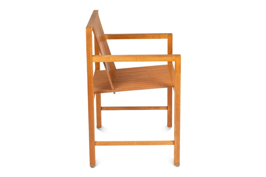 Ruud Jan Kokke. Pair Of Minimalist Oak Armchairs. 1980s Ls65251409/3p-photo-3