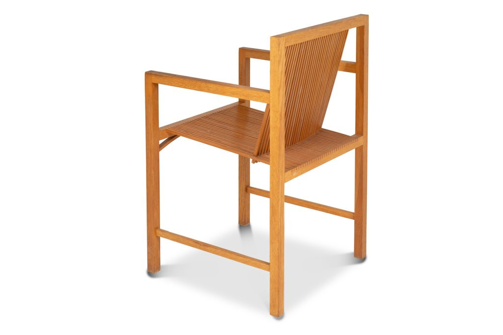 Ruud Jan Kokke. Pair Of Minimalist Oak Armchairs. 1980s Ls65251409/3p-photo-3