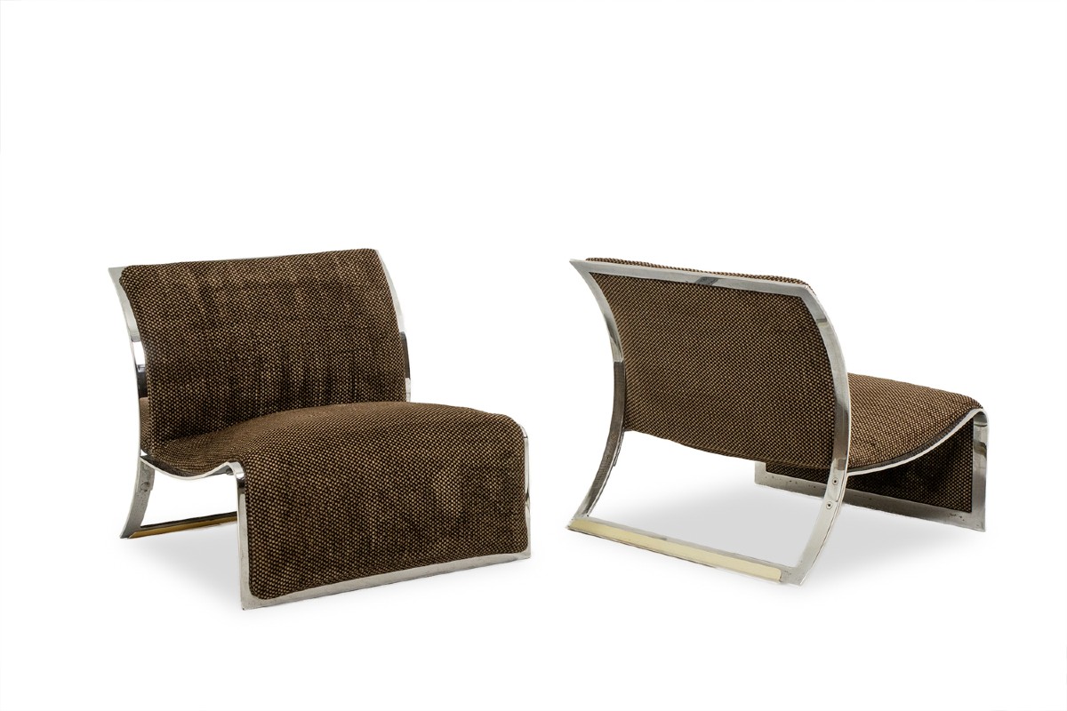 Vittorio Introini. Pair Of Armchairs For Saporiti. 1970s Ls6689714