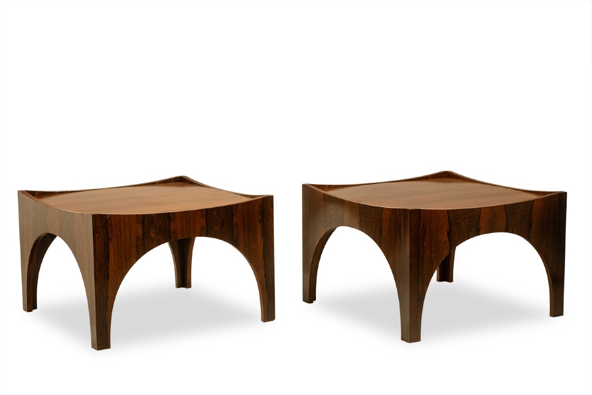 Pair Of Rosewood Side Tables Or Coffee Tables. 1970s Ls6672982
