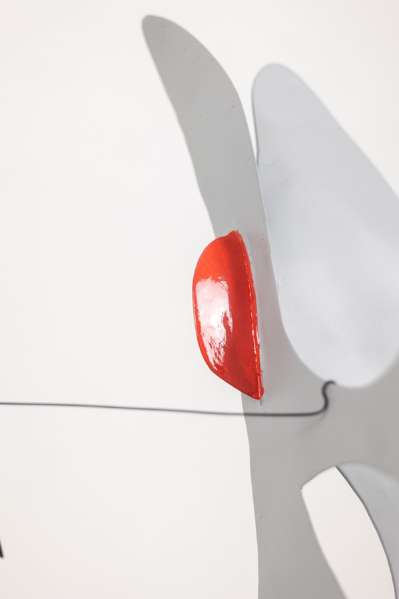 Olivier Vonet  Sculpture en métal laqué noir, bleu et rouge. Contemporain LS66681509-photo-1