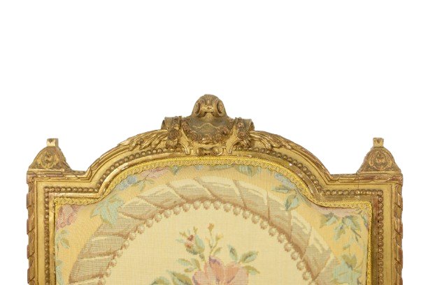 Pair Of Chairs In Gilded Wood And Tapestry. Louis XVI Period Ls2933t402-photo-2