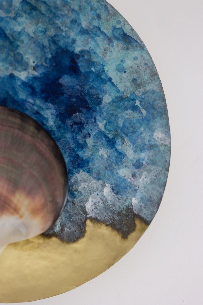 Pair Of “black Mother-of-pearl” Model Wall Lights. Contemporary Work. Ls59411709c-photo-4