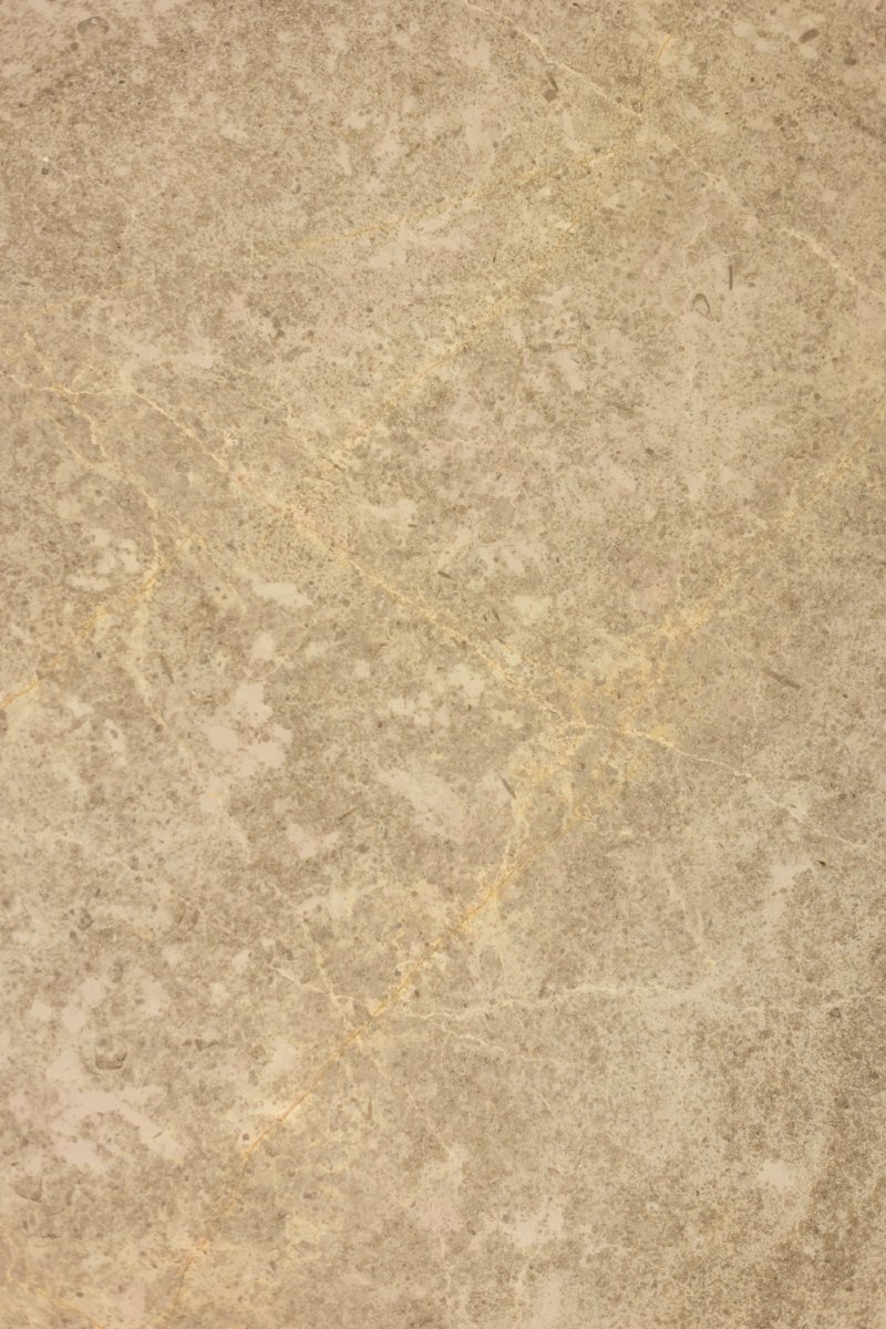 Pedestal Table With Bamboo-style Gold Metal Base And Gray Marble Top Ls6681-photo-3