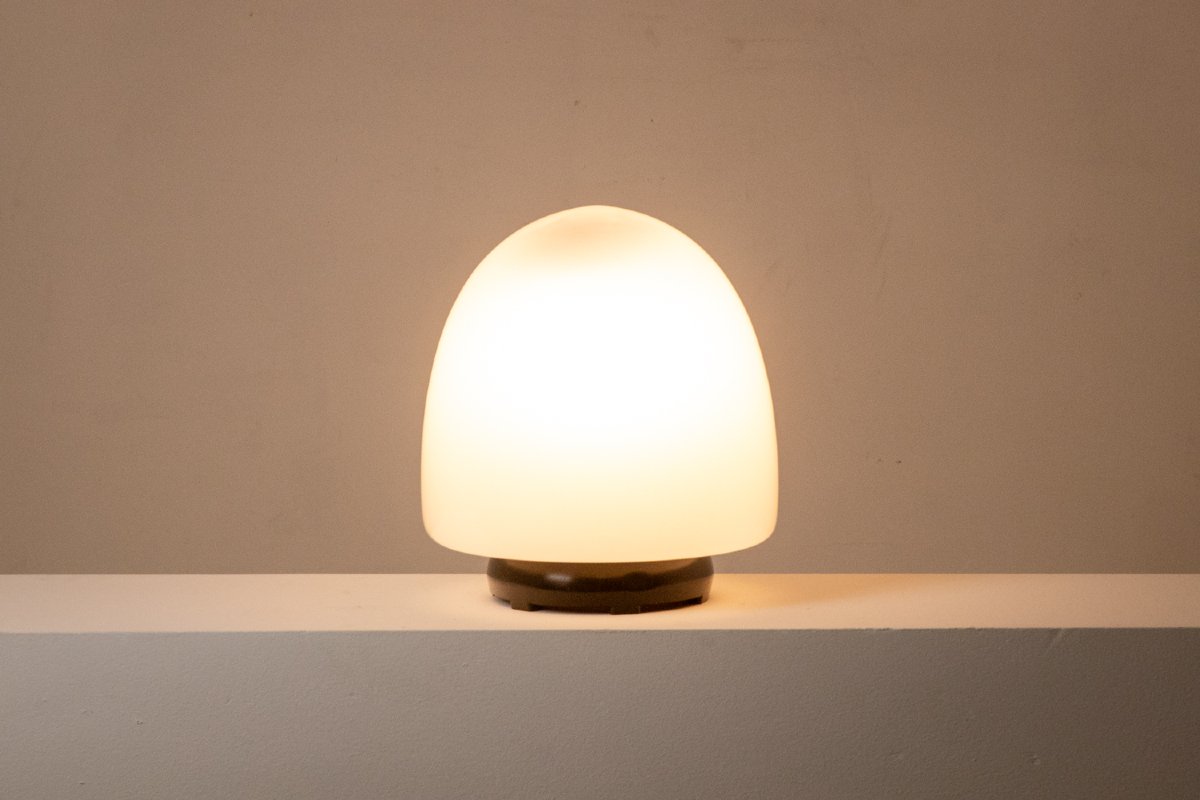 Leucos. Pair Of Egg-shaped Glass Lamps. Italy, 1960s. Ls66942309/10-photo-3