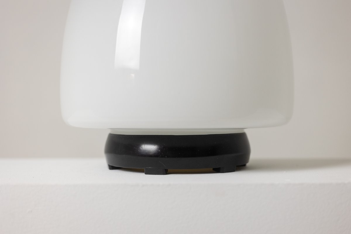 Leucos. Pair Of Egg-shaped Glass Lamps. Italy, 1960s. Ls66942309/10-photo-3