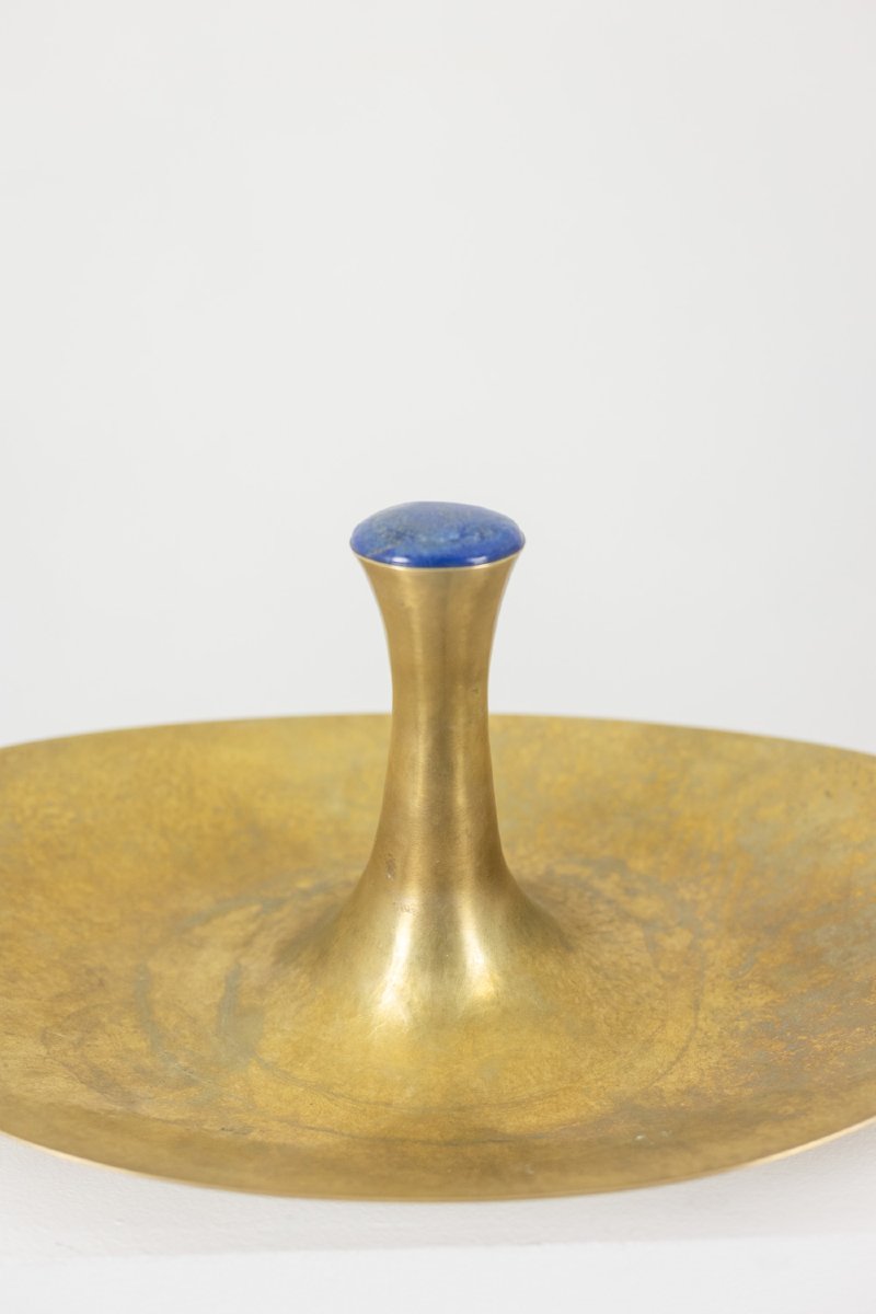 Philippe Hiquily. Hammered And Gilded Bronze Cup. Signed. 1980s. Ls67186008-photo-4