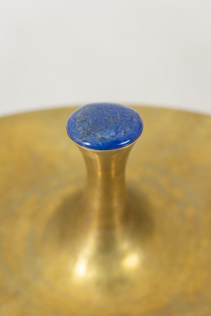Philippe Hiquily. Hammered And Gilded Bronze Cup. Signed. 1980s. Ls67186008-photo-1