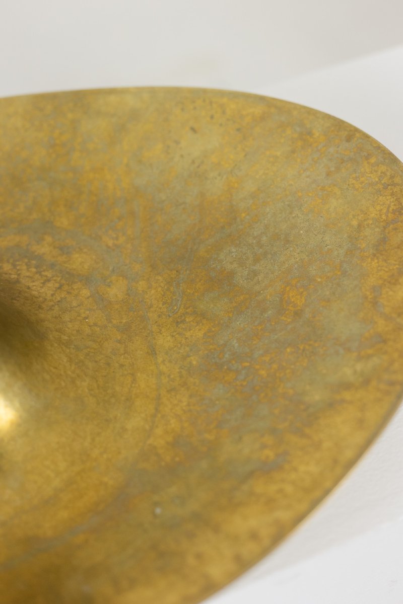 Philippe Hiquily. Hammered And Gilded Bronze Cup. Signed. 1980s. Ls67186008-photo-3