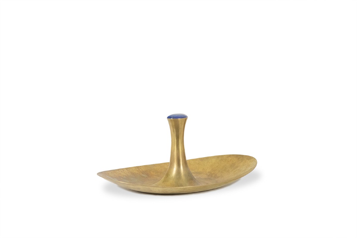 Philippe Hiquily. Hammered And Gilded Bronze Cup. Signed. 1980s. Ls67186008