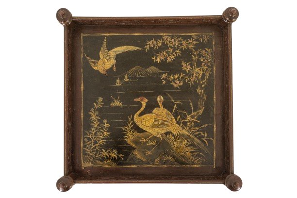 Petite table desserte à décor de laque japonisant. Epoque Napoleon III LS6741109-photo-4