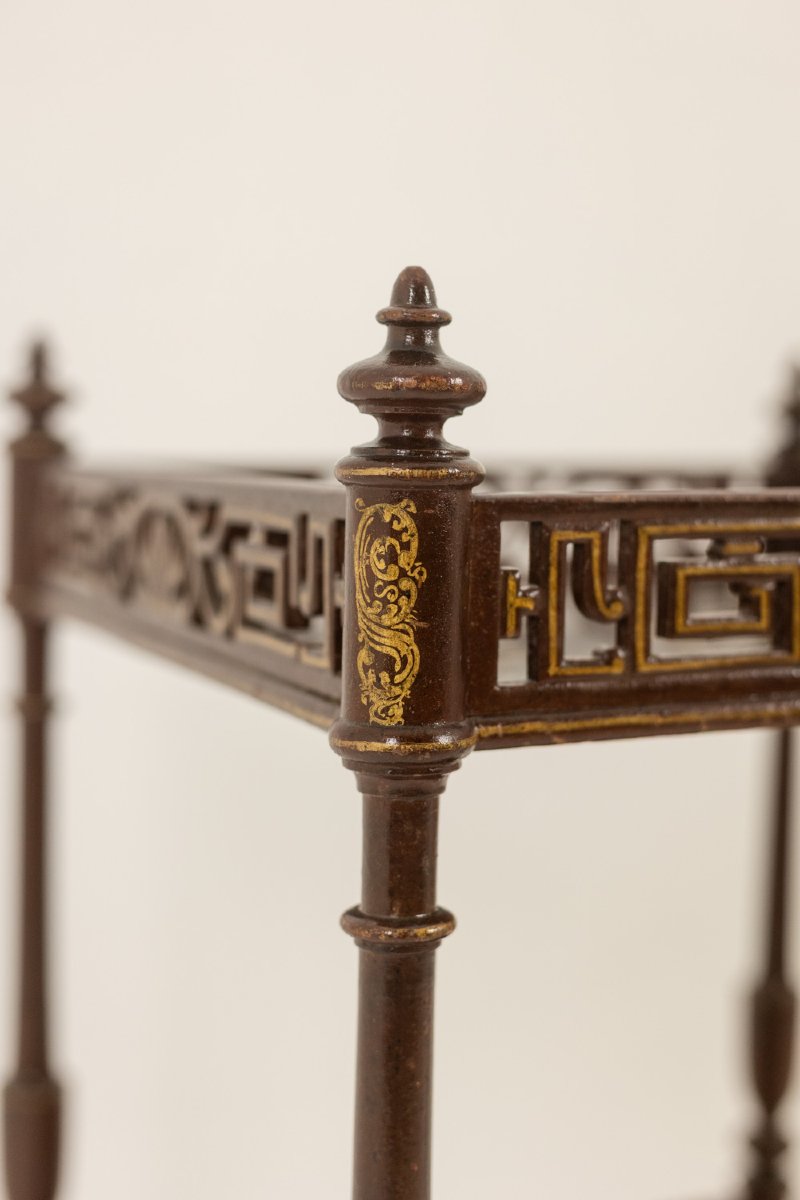 Petite table desserte à décor de laque japonisant. Epoque Napoleon III LS6741109-photo-2